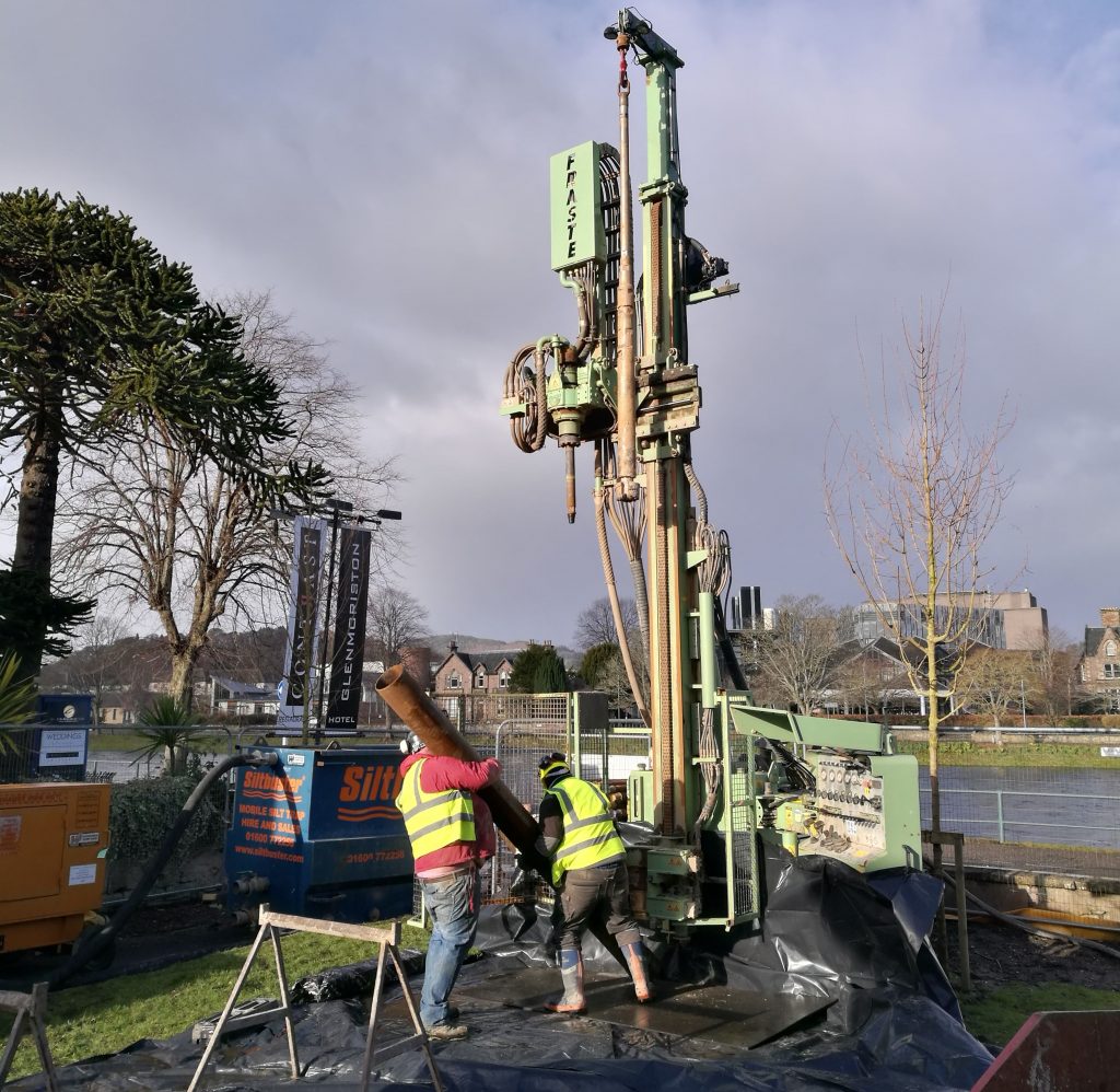 Test well drilling, Inverness